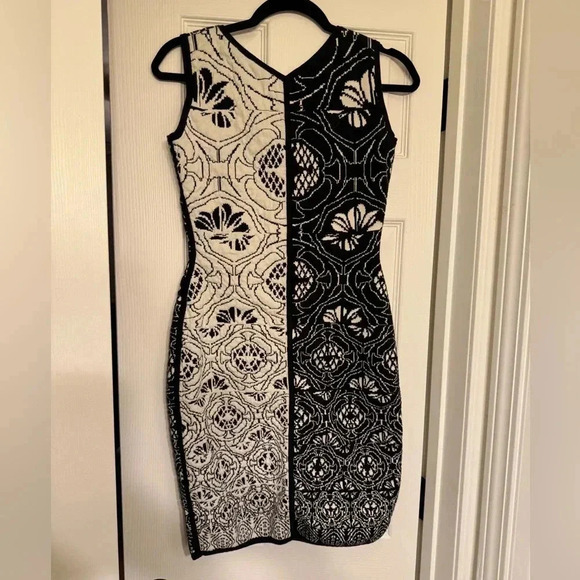 Rachel Roy Black And White Body Con  Dress Size S - Picture 6 of 6
